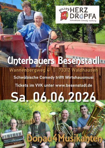 Hillus Herztropfen und die Donau4Musikanten im Bes